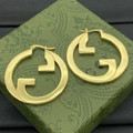 18K Gold Plated Designer Charm Earrings for Women