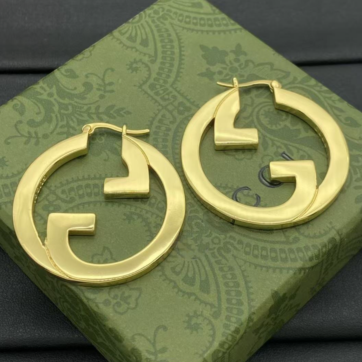 18K Gold Plated Designer Charm Earrings for Women