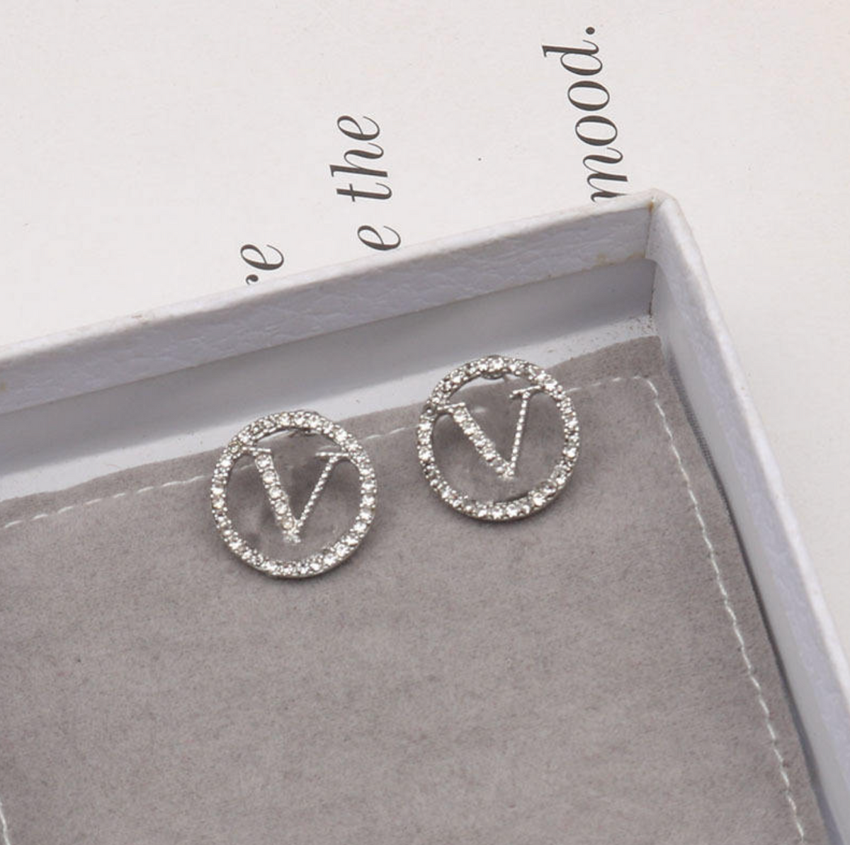 Luxury Letter Gold Stud Earrings for Women