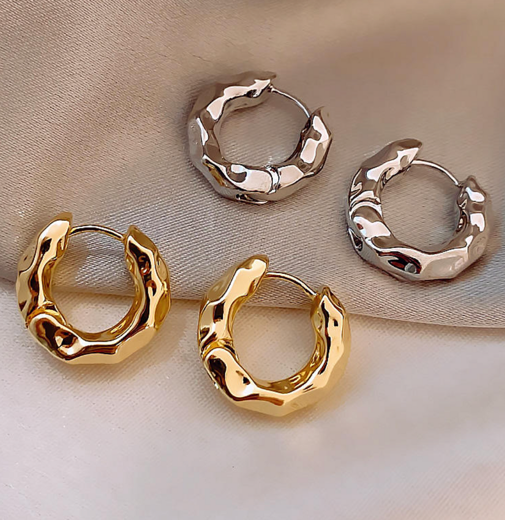 Luxury Gold & Silver Tone Statement Earrings for Women